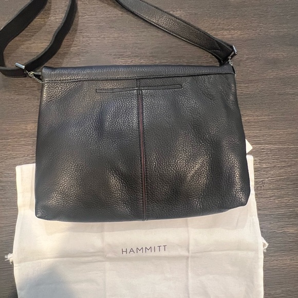 NWT Hammitt Large VIP Black/Gunmetal Crossbody - Picture 7 of 15